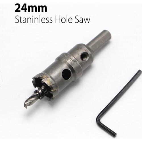 High Quality 24mm 0.94" Hard Alloy Metal Hole Saw Core Drill Bit Drill Bit for Metal Working Universal Type
