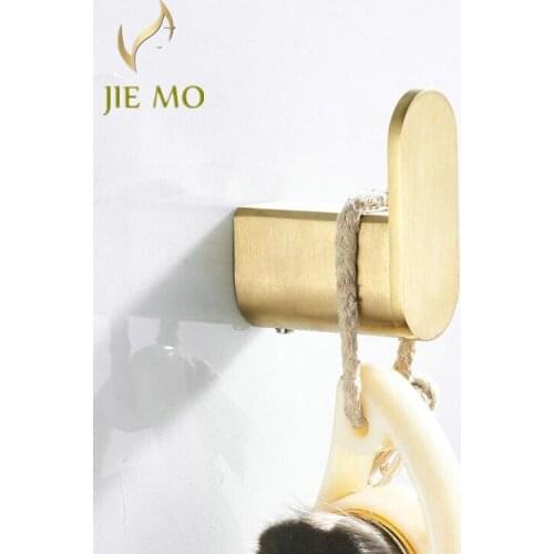 Brushed gold modern clothes hook European wall hanging porch clothes hook wall good hook hanger