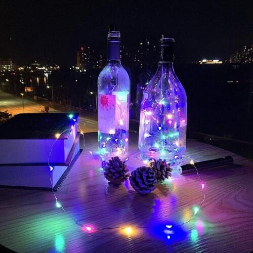 1pcs LED Bottle Cap Lights Garland In The Bottle Wine String Decorative Wedding Bottle Usb Home Light Garden Rechargeable L N1G9