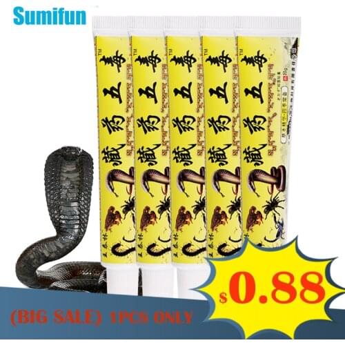 5pcs Scorpion Snake Extract Pain Relief Ointment Arthritis Cream For Back Shoulder Neck Joint Knee Pain Natural Herbal Plaster