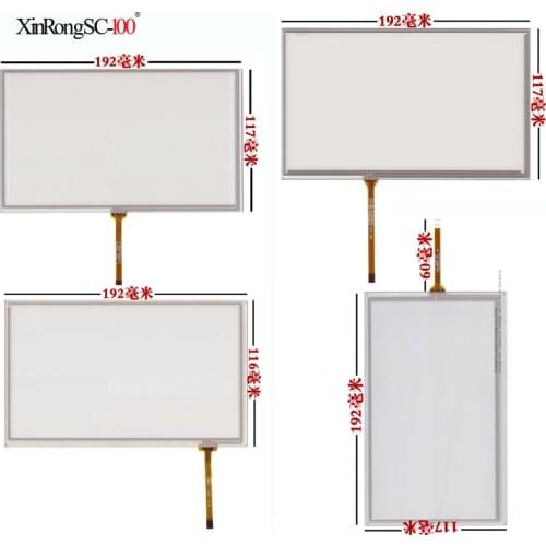 8 inch 192mm*117mm Touch Screen Digitizer Panel for Car Navigation DVD HSD080IDW1 - C00/C01 AT080TN64 AT080TN03 HSD080IDW1-c01