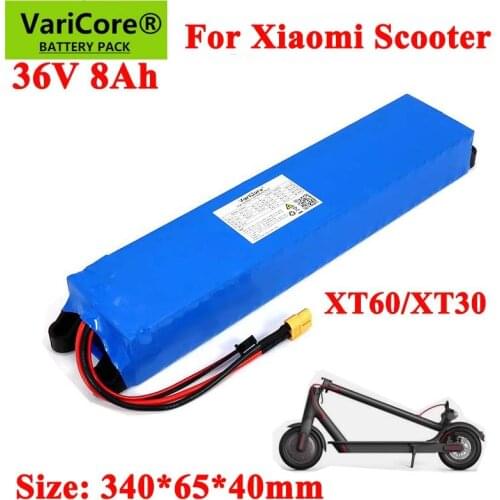 VariCore 36V 8.0Ah 18650 lithium battery pack For Xiaomi Foldable Smart Electric Scooter Mi Light Skateboard M365 Portable