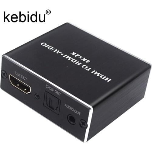 Audio extractor Splitter with Optical TOSLINK SPDIF+3.5mm Stereo Audio Extractor Converter HDMI-compatible Audio Splitter