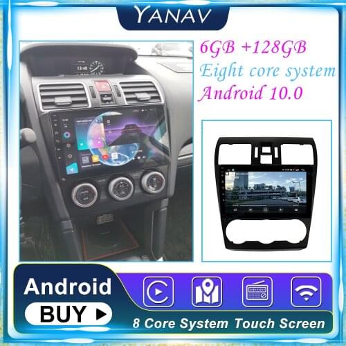 128G Car Radio stereo receiver For Subaru Forester 2016-2020 Android GPS Navigation Video HD Touch Screen Multimedia MP3 Player