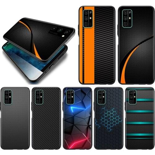 Car Carbon fibre Silicone Cover For Huawei Honor 10i 10 9C 9A RU 9X 9N 9S 9 Pro Lite Play 3E V9 Black Phone Case