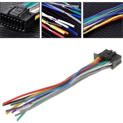 Car Stereo CD Player Plug 16Pin Radio Receiver Wire Harness Audio Connector Line Replacement For Pioneer 2350 6.3 Inch Meet EIA