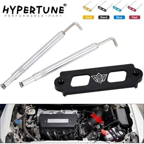 Battery Tie Down Kit Hold Down Rod With Stainless Tray Hooks For Honda Civic / CRX S2000 For Acura Integra RSX With PQY logo