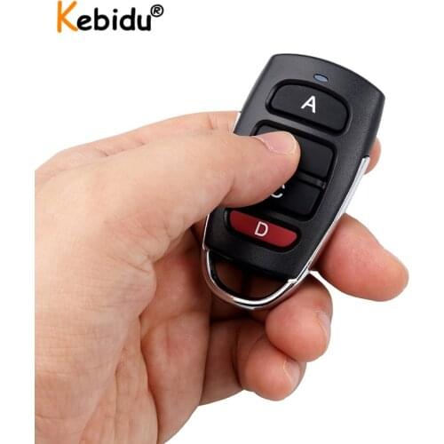 Kebidu Wireless Copy Code 433mhz Remote Control Garage Door Gate Duplicator 433 Mhz Key Remote Opener For Electric Door
