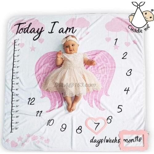 100x110cm Infant Baby Photo Blanket Photography Prop Backdrop Cloth Calendar Newborn Boys Girls Photos Accessories