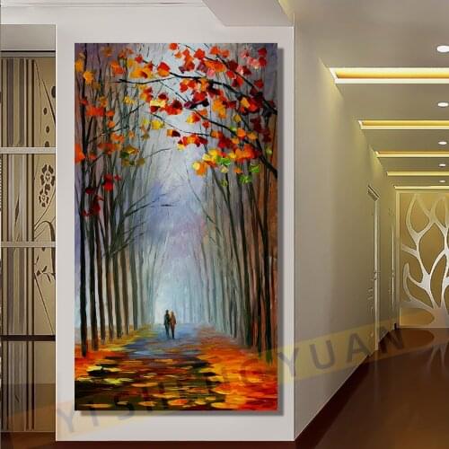 Wall Art Paintings Hand Painted Modern Large Coloring Abstract Knife Oil Painting on Canvas Picture For Living Room Home Decor