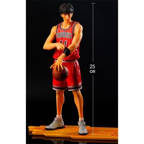 2016 25cm Japanese anime figure classic toys pvc SLAM DUNK Kaede Rukawa NO.11 PVC Action Figure Model collection