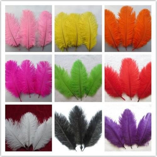 Beautiful ostrich feather 10 PCS feather length 6 to 8 inches / 15 to 20 cm of wedding to decorate a variety of color optional