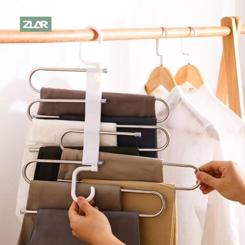 Creative Multi-layer Pants Scarf Storage Rack Multi-functional Dormitory Household Wardrobe Skirt Tie Clothing Hanger Organizers