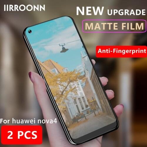 2PCS/lot Matte Tempered Glass For Huawei nova 4 3 2 i lite Y9 2019 Screen Protector For Huawei p 10 20 30 lite 6D Tempered Glass