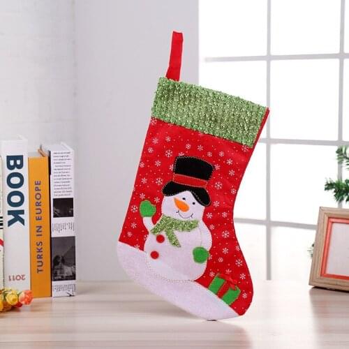 Candy Bag Noel Christmas Gift Bag Christmas Sock Ornaments Stocking Sack Merry Christmas Tree Hanging Decoration New Year