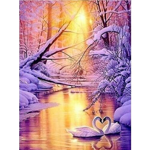 5D Diamond Painting Sunrise Cross Stitch Kits DIY Diamond Embroidery Cross Stitch Home Decoration Painting Home Decor