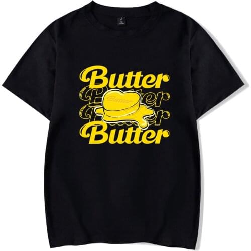 Bangtan Boys New album Butter T Shirt Men women Fashion Hip Hop T-shirt Female Harajuku Boy Girl Kid Bangtan Tee Shirt Fans Tops