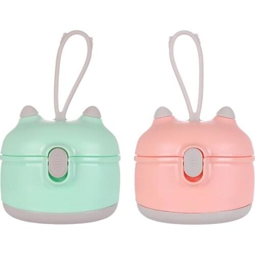 Single Layers Baby Milk Powder Box Dispenser Container Storage Formula Feeding Bottle Pink,Green