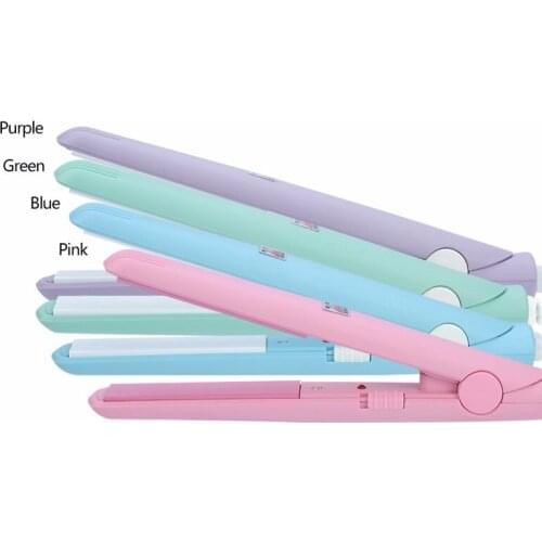 Portable straightener Curling Iron Mini Flat Iron for Hair straightening