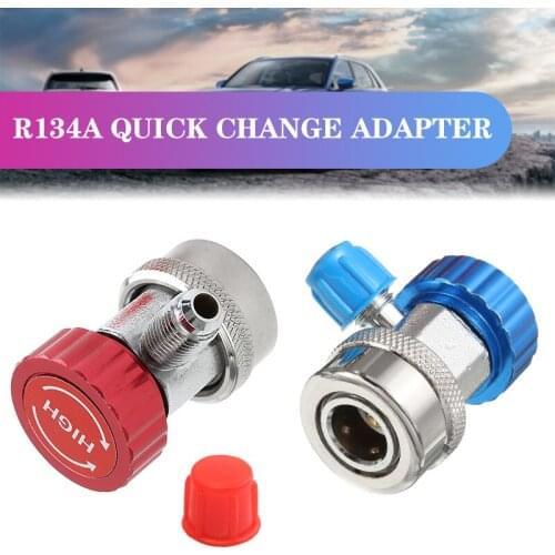 Adjustable Quick Coupler Adapter Fitting High Low Manifold Gauge Conversion Set Car Air-conditioning Parts for R134A AC Adapter