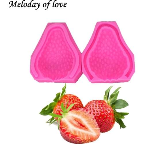 1Pcs DIY Fruit strawberry Silicone Mold Fondant Mould cake decorating tools dessert decorators Sugarpaste Craft Bakeware T1278