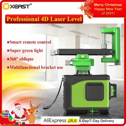 XEAST Green light 16 lines affixing instrument 4D level high precision glare floor tile leveling instrument