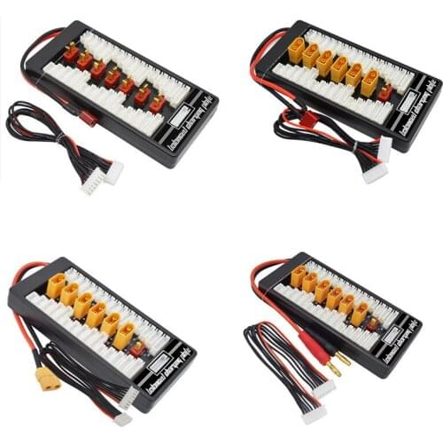 HotRC 2S-6S XT60 Plug XT30 T Plug Parallel Charging Board Para Board for Imax B6 B6AC B8 ISDT Q6 PRO Lite Lipo Battery Charger
