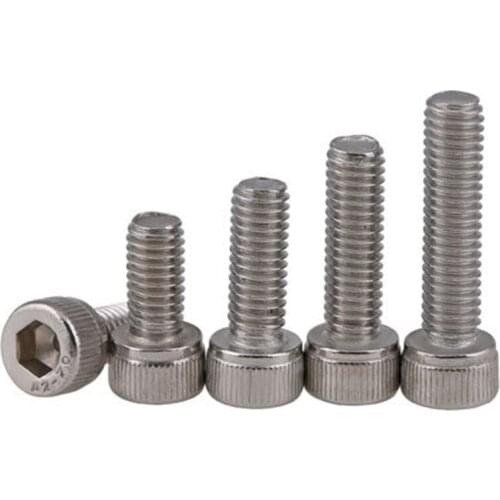 1pcs M12 304 stainless steel reverse teeth left tooth reverse buckle left turn hex screws bolts 25mm-50mm Length