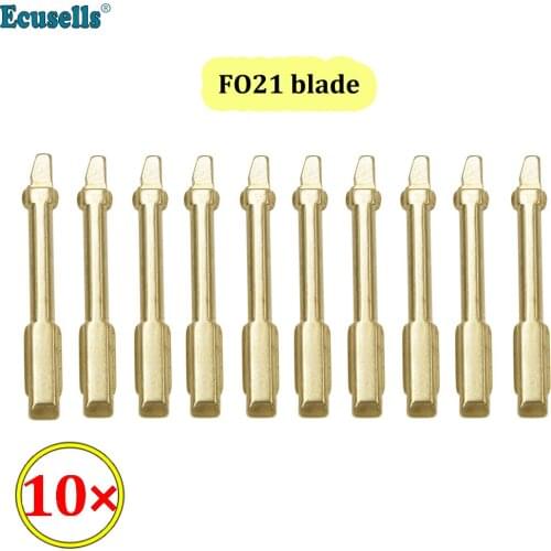 10pcs/lot Remotes Flip Blade FO21 for KD Remote Flip blank uncut key Blade for Ford Mondeo Focus KA Transit Connect Courier