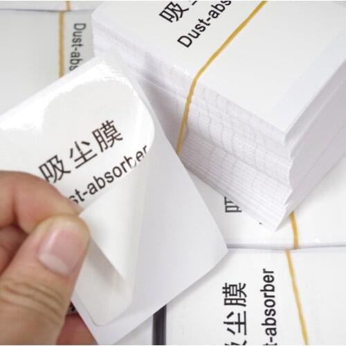 100pc/lot Dust Absorber For Tempered Glass Screen Protectors Mobile Phone Screen dust Cleaning free shipping