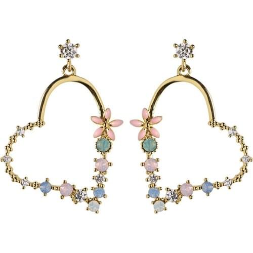 2020 Sweet Jewelry Women Fashion Cute Tiny Small Love Heart Stud Earrings Love Gift For Girls