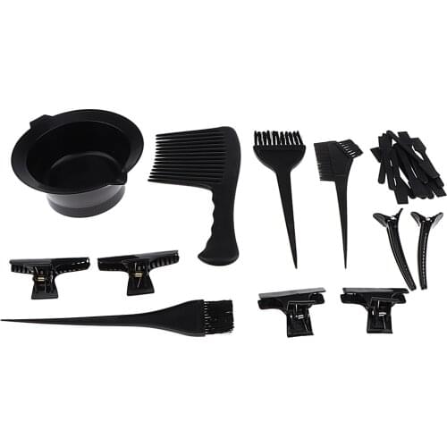 23x Hair Dye Color DIY Salon Tool Kit Hair Tinting Bowl Brush Comb Hairpins