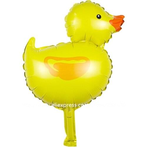 25pcs/lot yellow duck birthday/party balloon animals inflatable air balloons for party supplies kids classic toy