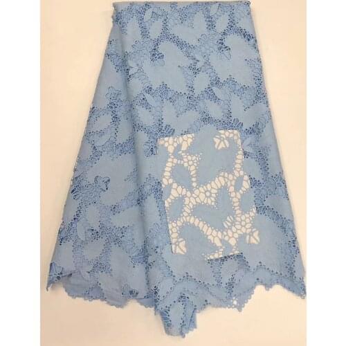 5 Yards Of Soft Cotton Classic Guipure Lace Neatly Embroidered African Cord Lace Fabric Nigerian Clothing R39961