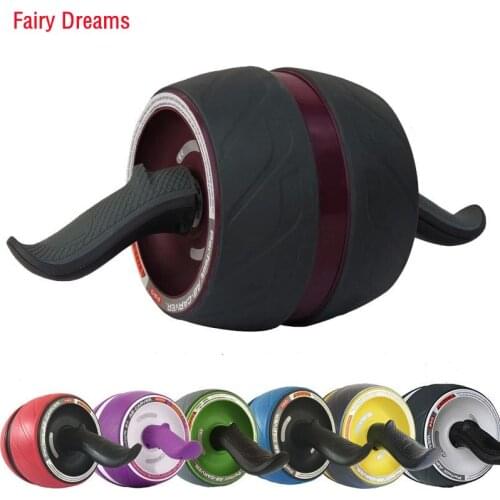 AB Roller Abdominal Wheel Mute Arms Back Belly Core Exercise Body Shape Training Device Indoor Sport Home Fitness Equipment