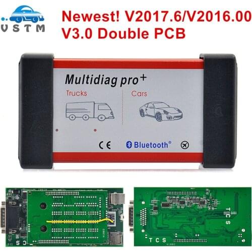 Multidiag Pro+ OBD2 for car truck Bluetooth with double green blue board NEC 2016.00 2017.6 keygen Auto Scanner Diagnostic Tool