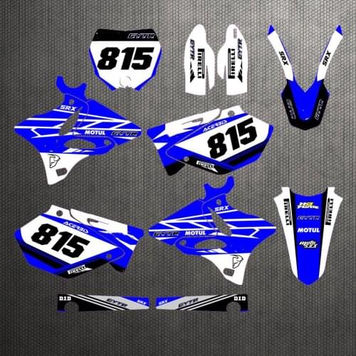 Free custom numbers name YZ 250/125 Graphics DECALS STICKERS For YAMAHA YZ125 YZ250 2002-2007 2008 2009 2010 2011 2012 2013 2014