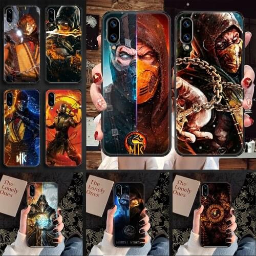 Mortal Kombat Phone case For Huawei Honor 6 7 8 9 10 10i 20 A C X Lite Pro Play black tpu cover silicone cell cover luxury