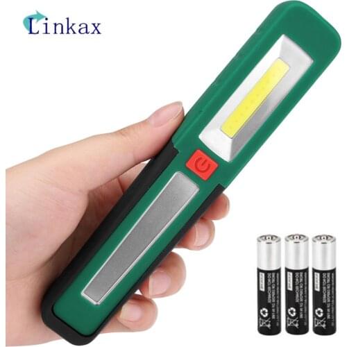 COB Working Inspection Light LED Torch Battery Powered Lantern Swivel Hook Magnetic Flashlight For Camping Car Repair camping