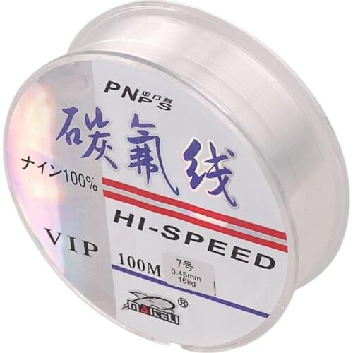 100m Fluorocarbon Fishing Line Transparent Carp Fishing Wire Nylon Fishing Lines Super Stronger Monofilament Sedal Pesca Peche