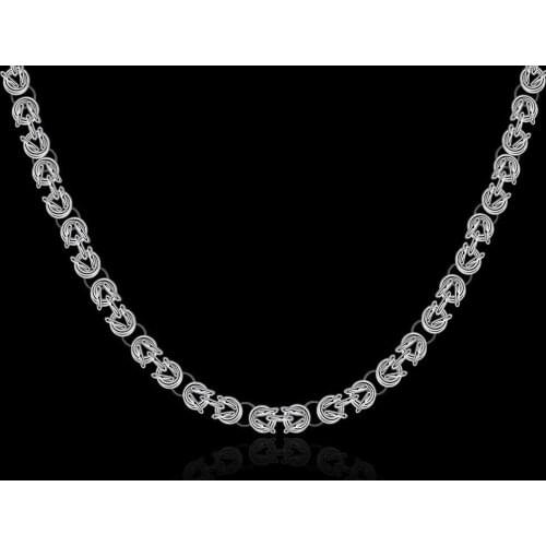 Hot Fashion 925 Sterling Silver Necklaces Charm Jewelry 20 Inches Domineering mens necklace Party Christmas Gifts