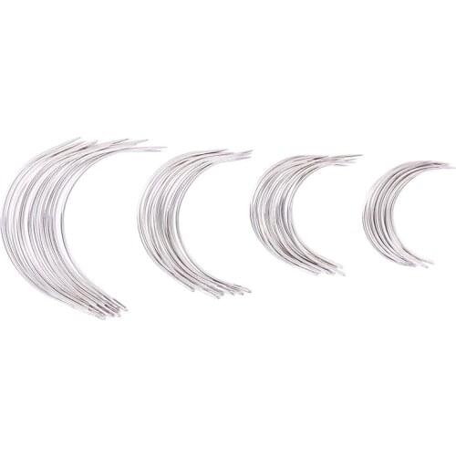 LMDZ C Type Weaving Needle Upholstery Carpet Leather Canvas Repair Weaving Curved Needles Pins Hand Sewing Needles