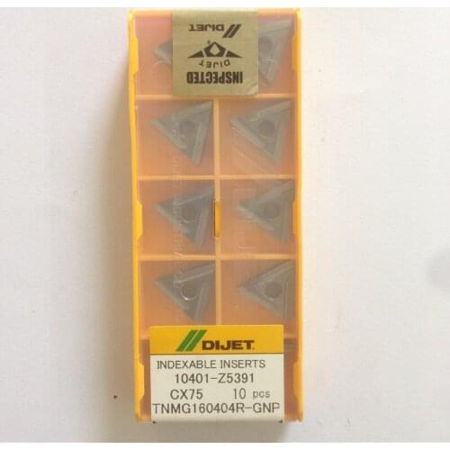 TNMG160404R-GNP CX75 100% DIJET Original carbide insert with the best quality 10pcs/lot free shipping