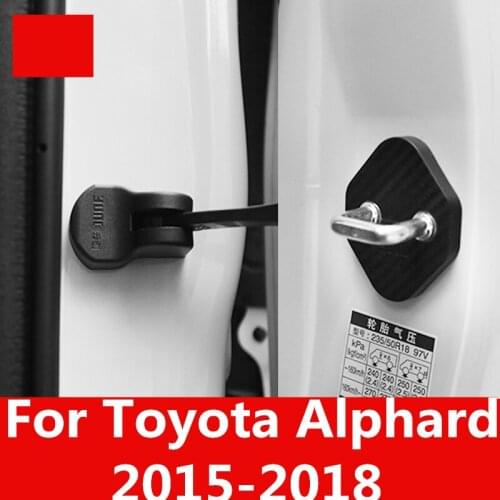 For Toyota Alphard 2015-2018 Car Covers Door Stopper Cover Protective Cover Plastic Interior decoration Auto Accessories
