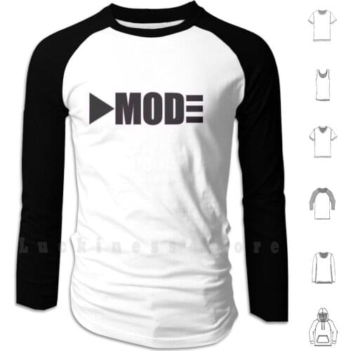 Mode Hoodies Long Sleeve Mode Pop 80s Eighties Band Synth Electronic Romantic Romance New Wave Back Music