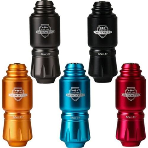Mini Rocket Tattoo Machine Set Japan Motor Wireless Tattoo Power Supply RCA Interface Rotary Tattoo Pen Kit
