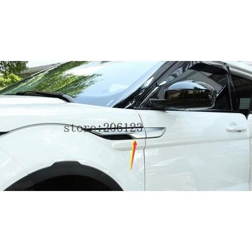 Side Air Flow Vent Fender Side Door Decals Sticker Decoration For Range Rover Evoque 2011 2012 2013 2014 2015