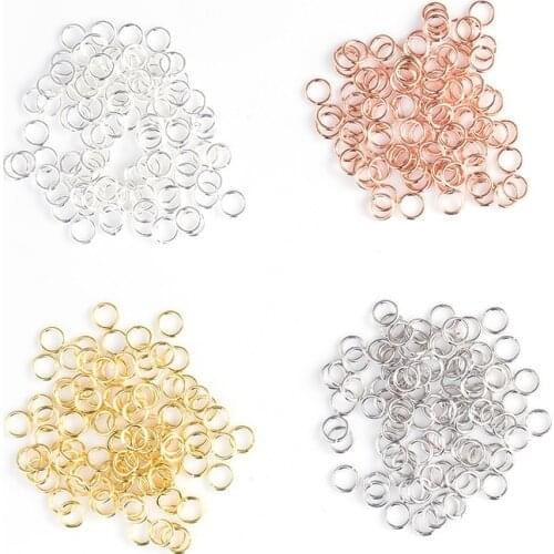 RWJ010 Optional Size Opening Ring With High Quality Electroplate DIY Jewelry Findings Jump Rings Accessory Wholesale 100 PCS