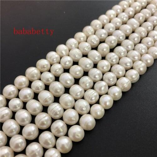 Wholesale Natural 5Strand Jewelry Natural Freshwater irregular White pink Pearl loose Beads 6-8mm DIY Jewelry 15"