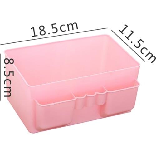 Makeup Storage Cosmetic Organization Lipstick Holder Desktop Plastic Stationery Container Sundries Box Storage Case Office Home